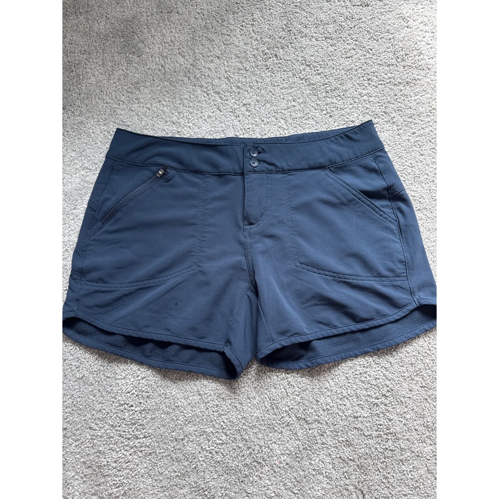 Royal Robbins Discovery III Navy Blue Stretch Hiking Shorts Women S72 Medium